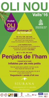 Torna la Festa de l'Oli Nou de Valls 2016